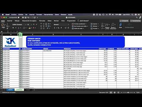GENERAR CÓDIGOS ÚNICOS EN EXCEL CON FUNCIONES DE TEXTO. FÁCIL Y RÁPIDO