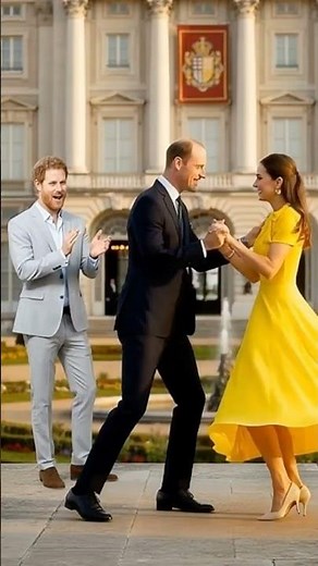 Prince William & Princess Kate Share a Joyful Dance as Prince Harry Cheers Them On