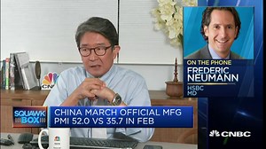 China's PMI numbers are 'far from normalization' after collapse in Feb: HSBC