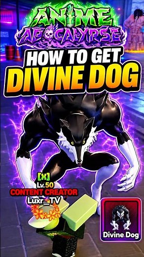 🐺 How to get 'DIVINE DOG' in Anime Apocalypse!