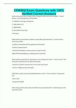CPRRQI Exam Questions with 100 Verified Correct Answers664