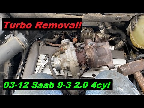How to Change Turbo Saab 9-3 2.0T 03-12 2003 2004 2005 2006 2007 2008 2009 2010 2011 2012