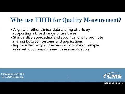 Introducing HL7® FHIR® for eCQM Reporting – FHIR 101