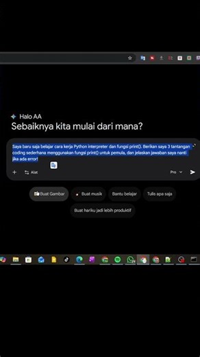 Bongkar Rahasia Print & Syntax Highlight di Python! #belajarcoding #buatmudahdenganai #googlegemini