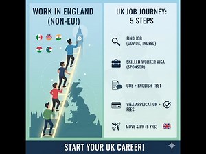 How to Apply for Jobs in England from Non-EU Countries | UK Work Visa Guide 2025