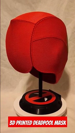 3D Printed Deadpool Mask #deadpoolandwolverinemovie #deadpool #mask #marvel #3dprinting #3d #cosplay