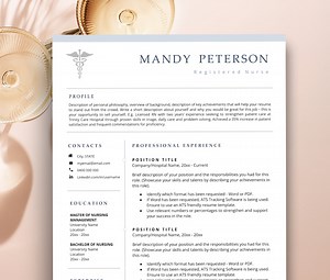 New Grad Nurse Resume, Nurse Resume Template, New Nurse Resume Template, Graduate Nurse Resume, RN Case Manager Resume, Nursing Student CV - Etsy