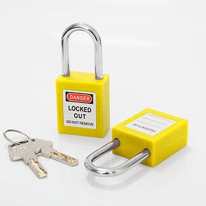 [Hot Item] Heavy-Duty 6mm Steel Shackle Safety Padlock for Lockout