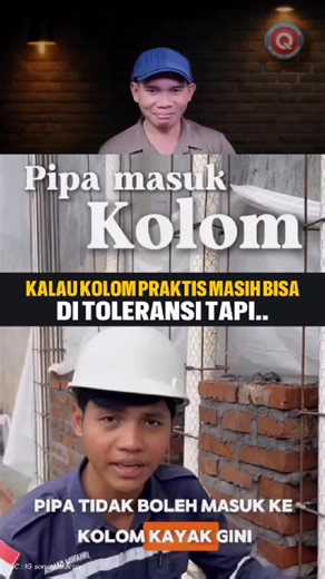 Pipa dalam kolom praktis? Masih bisa ditoleransi jika sudah diperhitungkan. Tapi pipa 2,5” berjejer tembus balok tanpa desain? Itu bukan lagi improvisasi kecil — itu berpotensi mengganggu integritas struktur. Dari beberapa konten soncontractor, secara umum terlihat profesional dan rapi 👍 Namun pada detail seperti ini harus lebih presisi. Balok bukan tempat trial and error. Balok adalah elemen struktur yang dihitung, bukan dilubangi berdasarkan kebutuhan lapangan sesaat. Dalam prinsip perencanaa