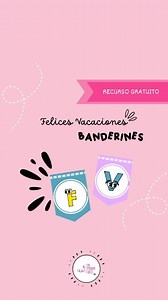 🎄¡Banderines Felices Vacaciones! ¡Listos para descargar e imprimir! Lo haces desde el enlace de la bio, gratis y sin requisitos #banderines #materialparadocentes #vacaciones #escuelaprimaria | En Primer Ciclo ® - Recursos Docentes. Ideas para tu aula