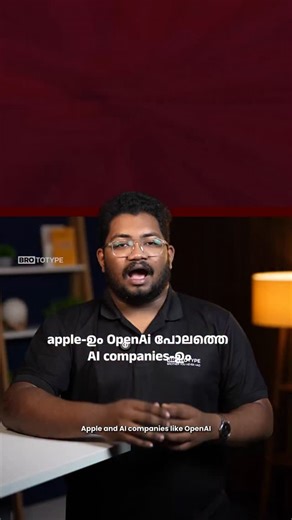 Brototype Malayalam on Instagram: "Apple -ഉം Ai കമ്പനികളും പൊരിഞ്ഞ അടി 👀 Full video released on Brototype Malayalam YouTube Channel 🤩 | To know more about Brocamp, visit www.brototype.com or call 7034395811"