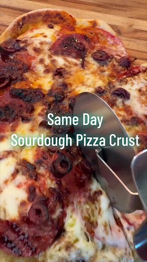 Same Day Sourdough Pizza Crust Recipe