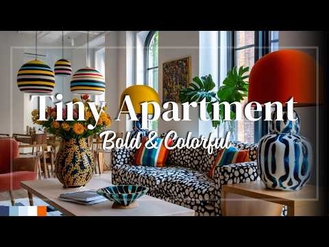 Tiny Apartment Decor That’s Bold and Colorful 🦋 Affordable Elegance for Maximalist Living