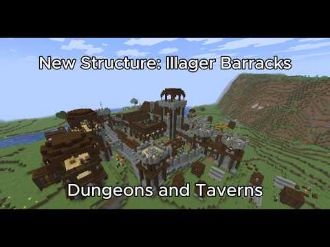 DnT New Structure: Illager Barracks - Minecraft Datapack showcase
