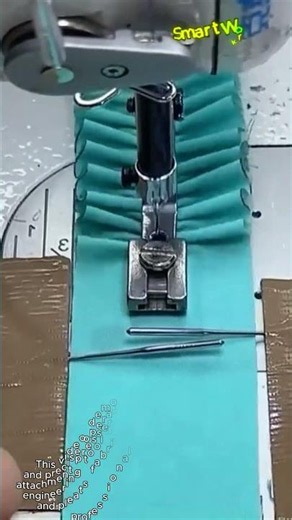 Professional Ruffler Presser Foot Setup and Guide #worker #process #stitching #tailor #shorts