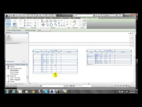 Revit 13-06 Adding Schedules to a Drawing Sheet