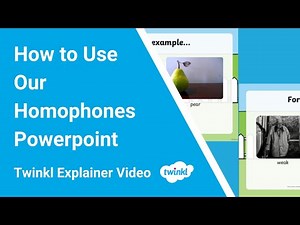 How to Use Our Homophones Powerpoint