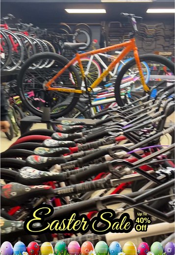 Easter Day DAY! up to 40% OFF . ——————————- MrBikeShop.com ——————————— Don’t Forget‼️ We now got 2 locations near you! . Shop Now & Pay Later Payment Plan! . 📍2207 E Florence Ave Huntington Park CA,90255 . 📍447 W Foothill Blvd Rialto CA, 92376 .