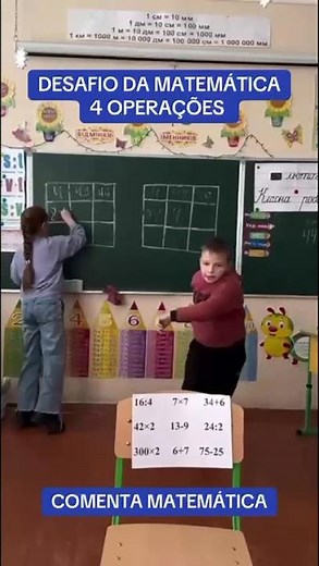 DESAFIO MATEMÁTICO: AS 4 OPERAÇÕES