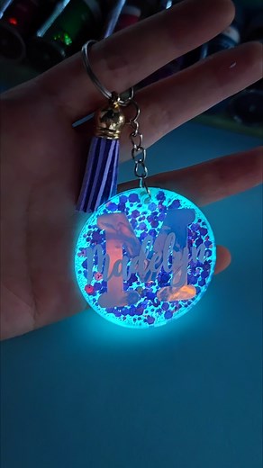 DIY Glow-in-the-Dark Name Keychain