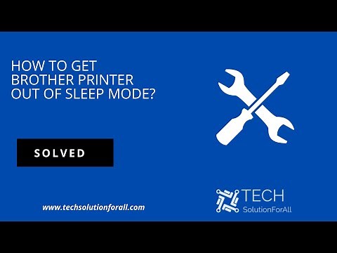 How do I wake up my Brother printer