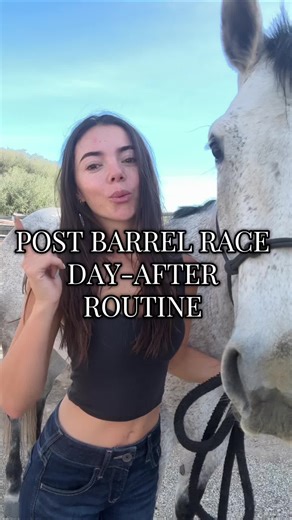 Most people focus on the run… but the day after routine is what keeps a barrel horse feeling good and staying sound #barrelracing #barrelhorse #horsecare #rodeo #equestrian