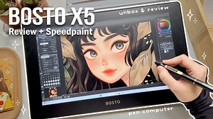 BOSTO X5开箱 倍速绘画