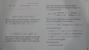 Differential Eqns. F22-29 -- Laplace transforms and the delta function