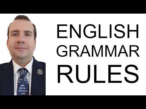 ENGLISH GRAMMAR RULES