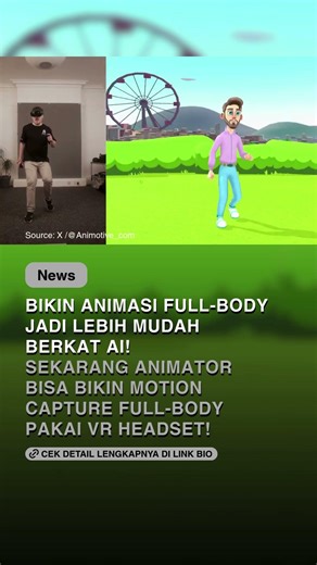 AI Enchanced VR Tracking dari Animotive bisa melakukan animation full body motion capture! #Unity