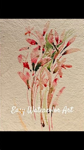 easy watercolor flower tutorial for beginners | Step by step