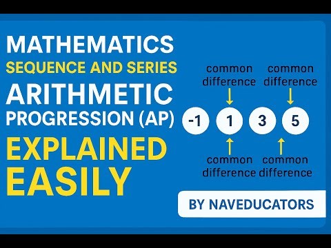 Arithmetic Progression (AP) in Mathematics | Sequence & Series explained easily