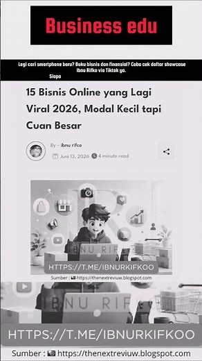 15 Bisnis Online yang Lagi Viral 2026, Modal Kecil tapi Cuan Besar