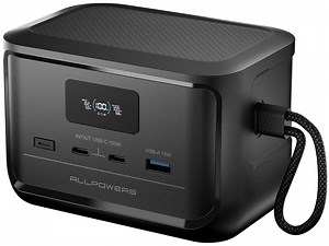 ALLPOWERS SOLAX P100 Portable Power Station 99.2Wh Airline Approved Power Bank, 100W LiFePO4 Battery Generator with Dual USB-C PD Fast Charge for Travel, Laptop, Camping, Emergency