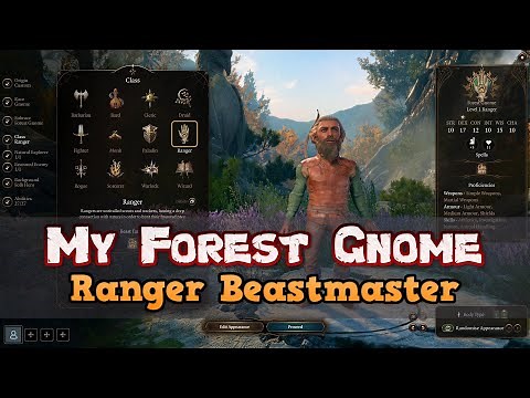 Forest Gnome Ranger Beastmaster Build Guide for Baldur's Gate 3