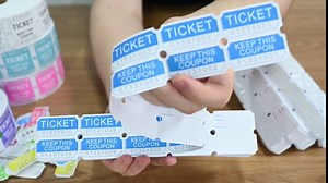 500 L LIKED Raffle Tickets, Red(4 Color Selection), Double Rolls, Ticket for Events, Entry, Class Reward
