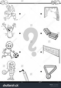 Black White Cartoon Illustration Educational Pictures Stock Vector (Royalty Free) 1176136438 | Shutterstock