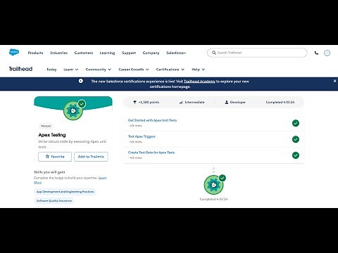 Get Started with Apex Unit Tests | Apex Testing | Salseforce Trailhead