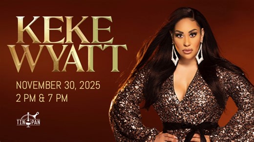 🎶💎The incomparable Keke Wyatt hits The Tin Pan in Richmond on Sunday, Nov 30 at 2PM & 7PM! Keke first stole hearts with her chart-topping duet “My First Love” with Avant and went on to earn platinum success with Soul Sista. Keke continues to prove she’s one of the most versatile and fearless voices in R&B.🌹🎤 | Tickets available NOW! . 🎟️: https://tinyurl.com/KekeWyatt | 804-447-8189 #KekeWyatt #TinPanRVA #RnBQueen #LiveMusic #RVAEvents #SoulMusic #DateNight #RnBDivas | The Tin Pan