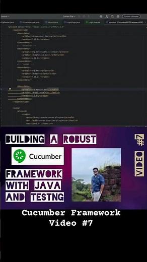 7. Data-Driven Testing in Cucumber using external data | QA Automation with Gaurav #CucumberBDD