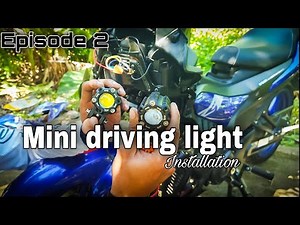 Mini driving light installation Sniper 155 VVA | Episode 2
