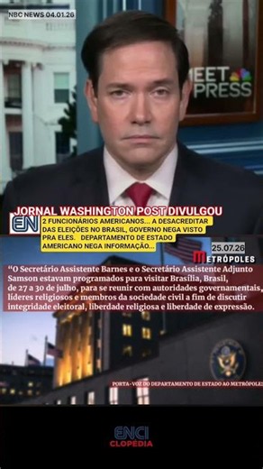 Washington Post reports on American officials who were to travel to Brazil to undermine the elect...