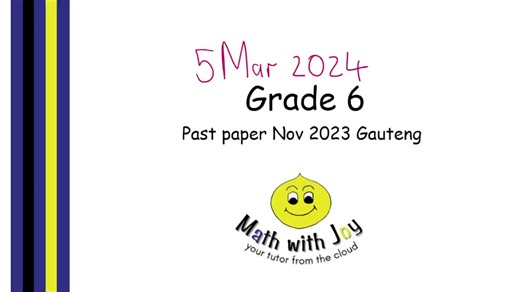 past paper grade 6 question 1.10-1.15 nov 2023 gauteng