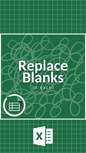 4.9M views · 1.7K reactions | Replace Blanks in Excel‼️ ️ Don’t...