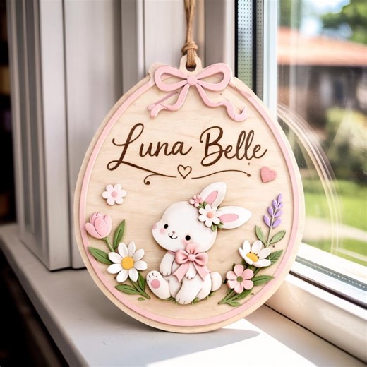 Personalized Easter Basket Tag, Easter Gift Tags, Kids Easter Basket, Custom Easter Name Tags, Personalized Easter Gift Tag, Easter Egg Tag - Etsy