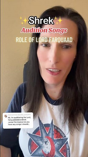 Shrek the Musical audition songs (Role of Lord Farquaad) #shrek #auditions