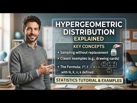 Lecture 23 | Hypergeometric Distribution Explained | Statistics Tutorial & Examples