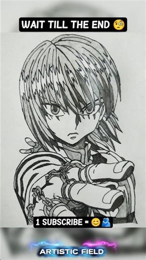 Draw Kurapika 💀🔥 #viral #anime #edit #shorts how to draw Goku step by step #trending #shortsfeed #yt