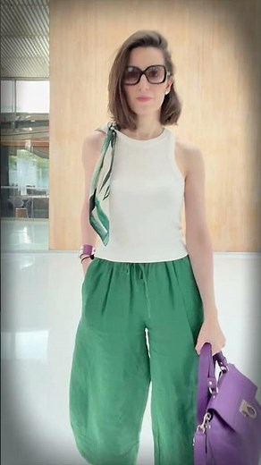 Moda | Combinando roxo com verde para um look a cara do verão. #dicasdemodaeestilo