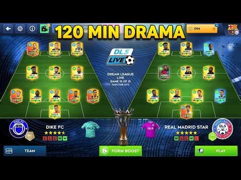 DLS 26 Gameplay Live | DIKE FC vs Real Madrid Star | 120' Minute Winning Goal Drama!